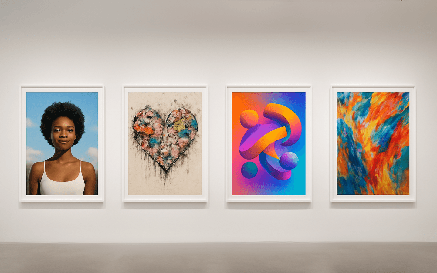 Art gallery background